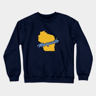 Marquette Script State Crewneck Sweatshirt